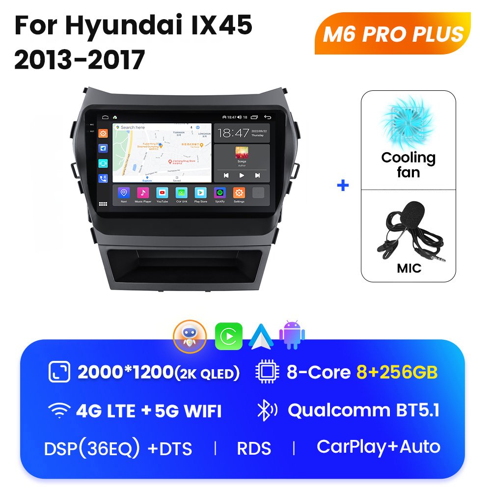 MEKEDE line driver rca DSP crossover rca car audio system for Hyundai IX45 2013-2017 car audio system for suzuki sx4