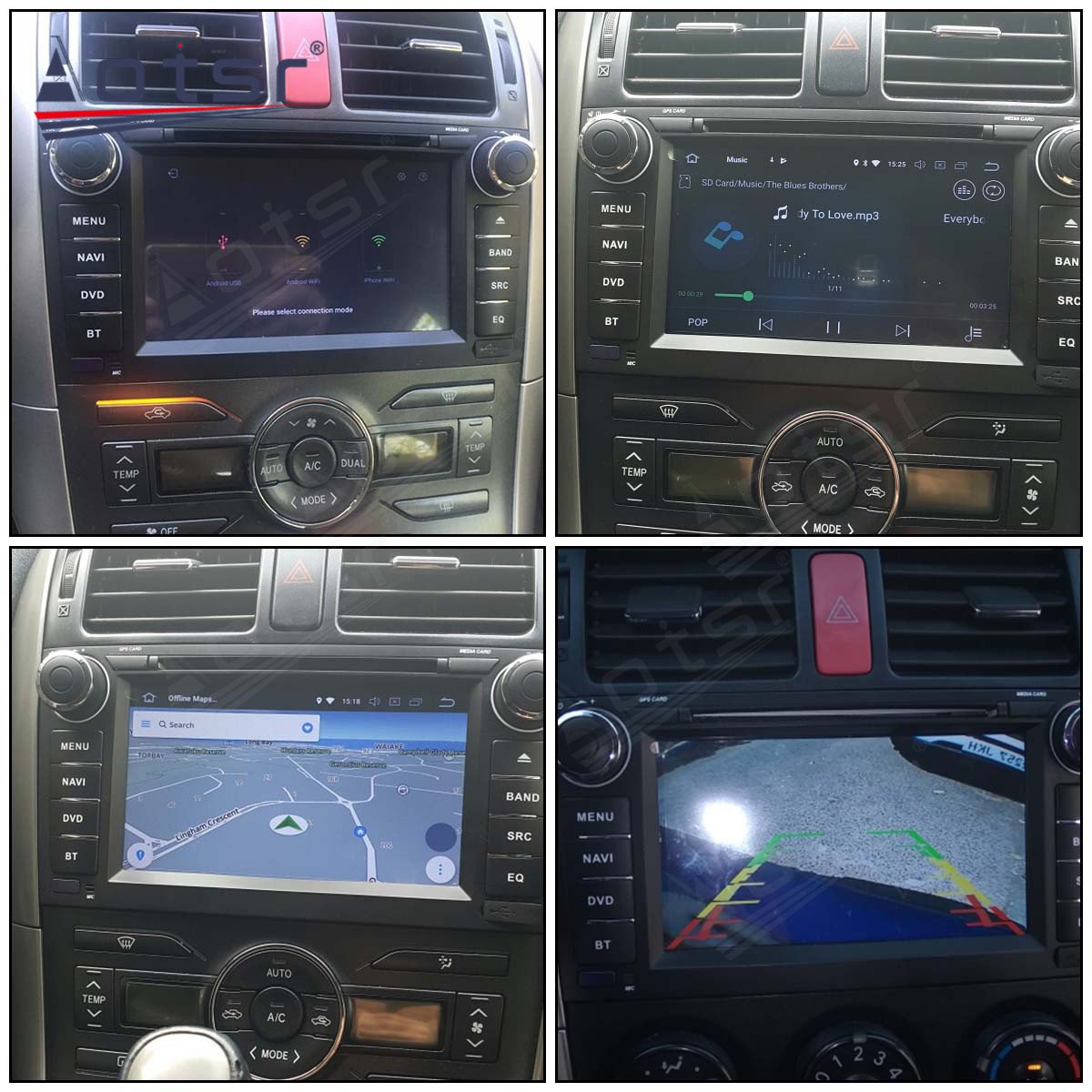 Android Touch Screen Car Video Radio Stereos DVD Player Multimedia System For Toyota Auris 2006-2012 GPS Navigation