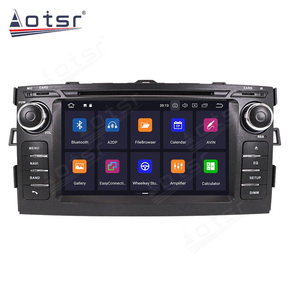 Android Touch Screen Car Video Radio Stereos DVD Player Multimedia System For Toyota Auris 2006-2012 GPS Navigation