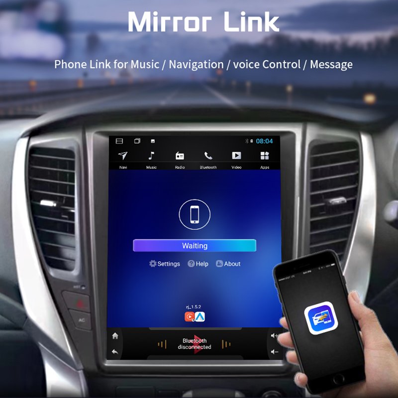 9.7" Android Vertical Screen Tesla Style Car Radio For Nissan Navara Terra NP300 Carplay GPS Navigation Multimedia