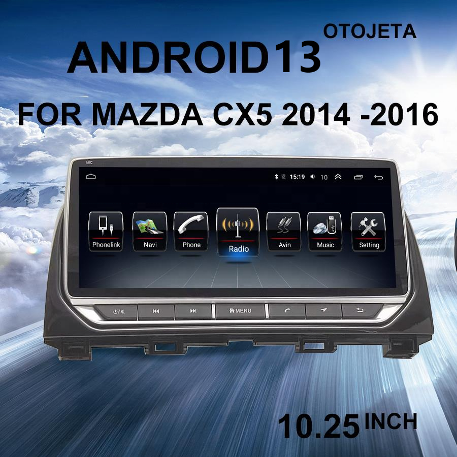 Android 13 Screen 8GB RAM 256GB ROM For Mazda CX5 CX-5 CX 5 2012 - 2015 Car Radio Multimedia Video Player Navigation Stereo GPS