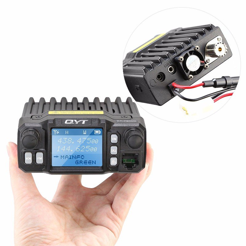 Original QYT KT-7900D Mobile Radio KT7900D Quad Band Quad standby 136-174MHz/220-260MHz/350-390MHz/400-480MHZ Car radio