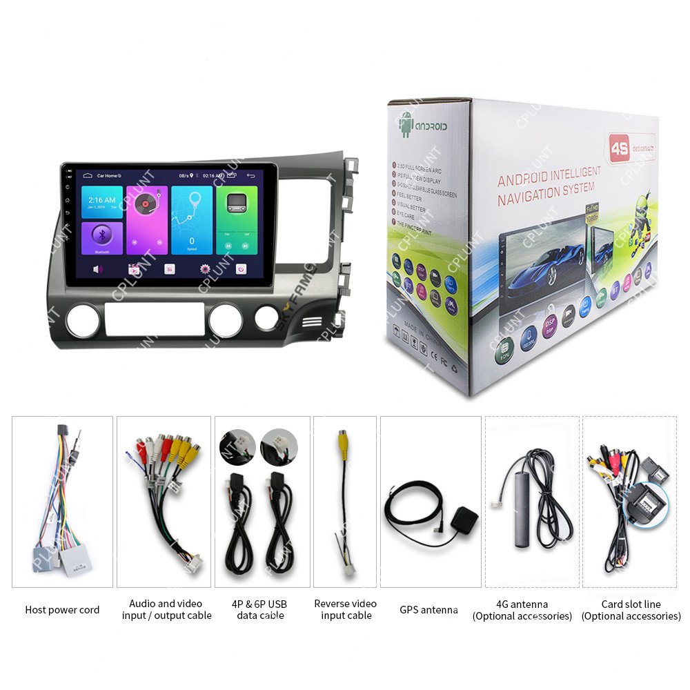 Car DVD Player Frame For HONDA CIVIC REBON 2006-2011 RHD 10inch Android radio Farme stereo