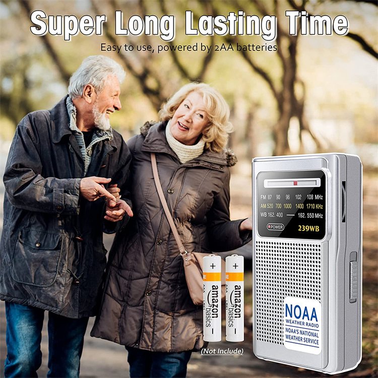 Am Fm Portable Radio Mini Battery Operated Radio with High Quality Speakers
