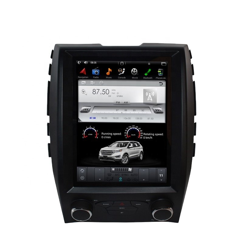 Car Monitor With DSP 10.4''Car Screen GPS Navigation Radio with HD Screen Carplay Video Player for FORD EDGE 2015- Manual A/C