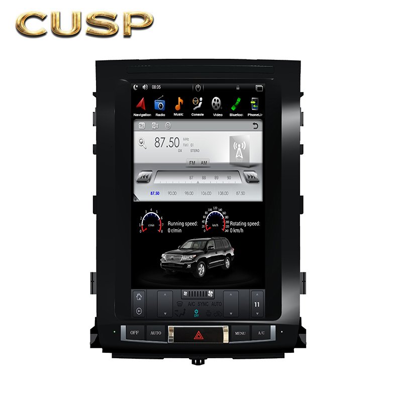 Car GPS Navigation Car Stereo Radio Car Player Video Player Touch Screen TOYOTA LAND CRUISER LC200 2008-2015 for high level
