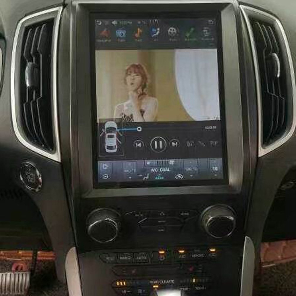 4G 64G With WIFI DSP 10.4''Car Screen GPS Navigation Radio with HD Screen Carplay Video Player for FORD EDGE 2015- Manual A/C