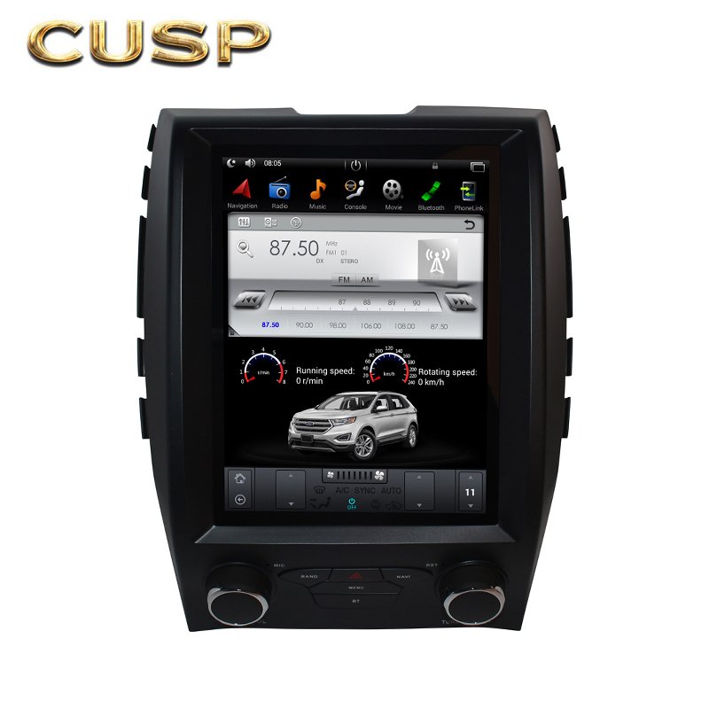 4G 64G With WIFI DSP 10.4''Car Screen GPS Navigation Radio with HD Screen Carplay Video Player for FORD EDGE 2015- Manual A/C