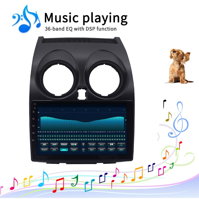 8 core android 10.0 car radio stereo for Nissan Qashqai 2006-2013 with 9 inch touch screen mirror link car audio