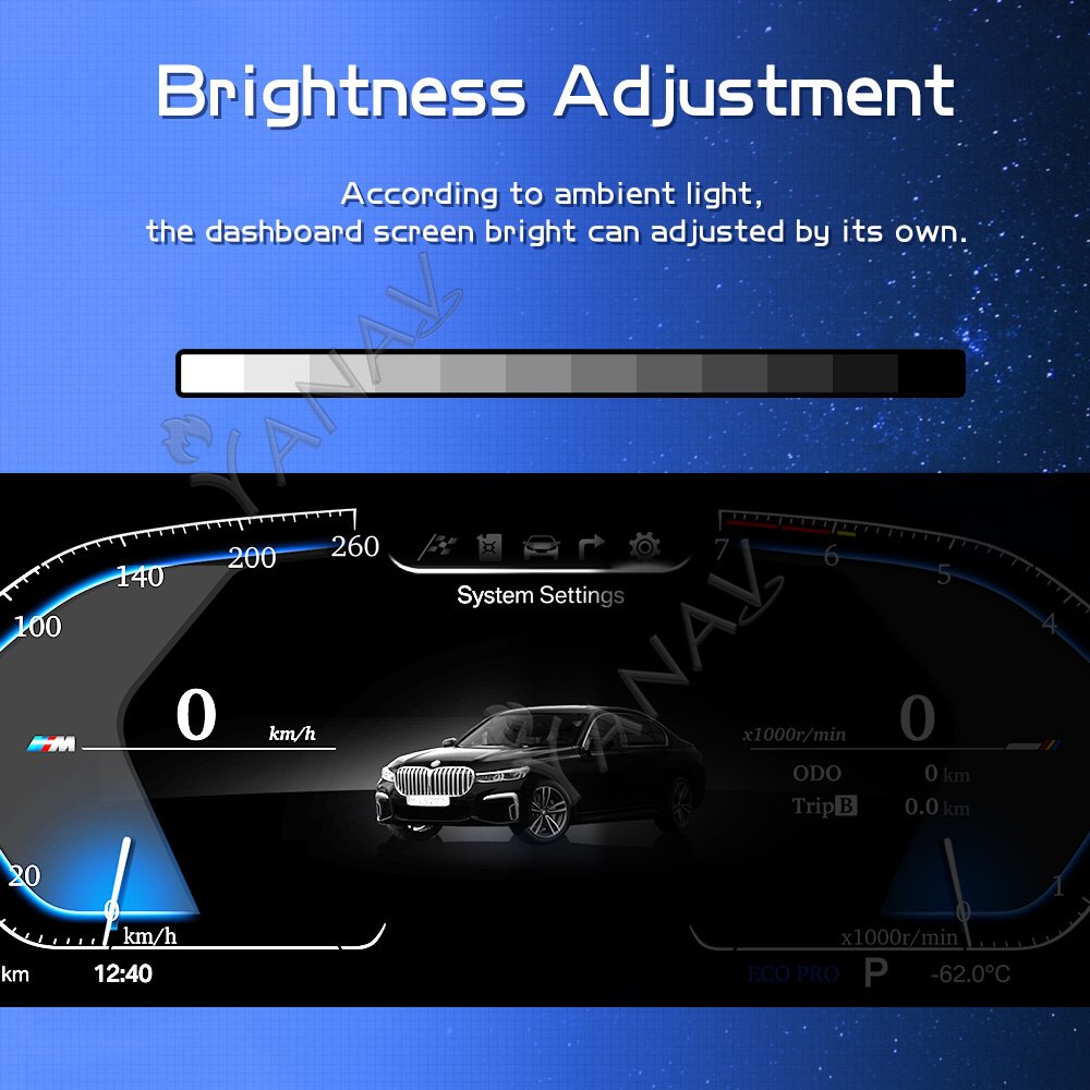 12.3" Android Car Radio Audio GPS Navigation Multimedia Player AC Panel Digital Cluster For BMW 3 Series F30 F32 F83 320i