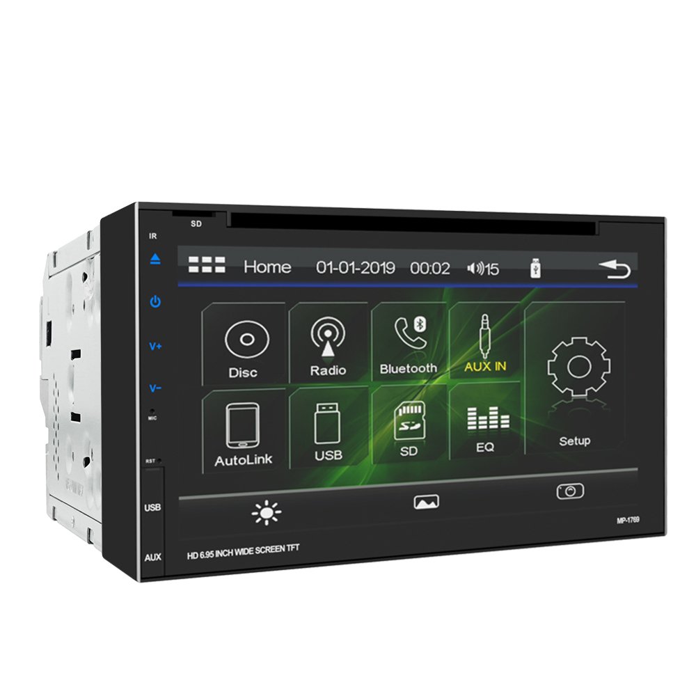 New HD 6.95 inch wide screen TFT Car Mp5 Player With DVD Autorradio Car Radio De Coche De 7 Pulgadas Universal