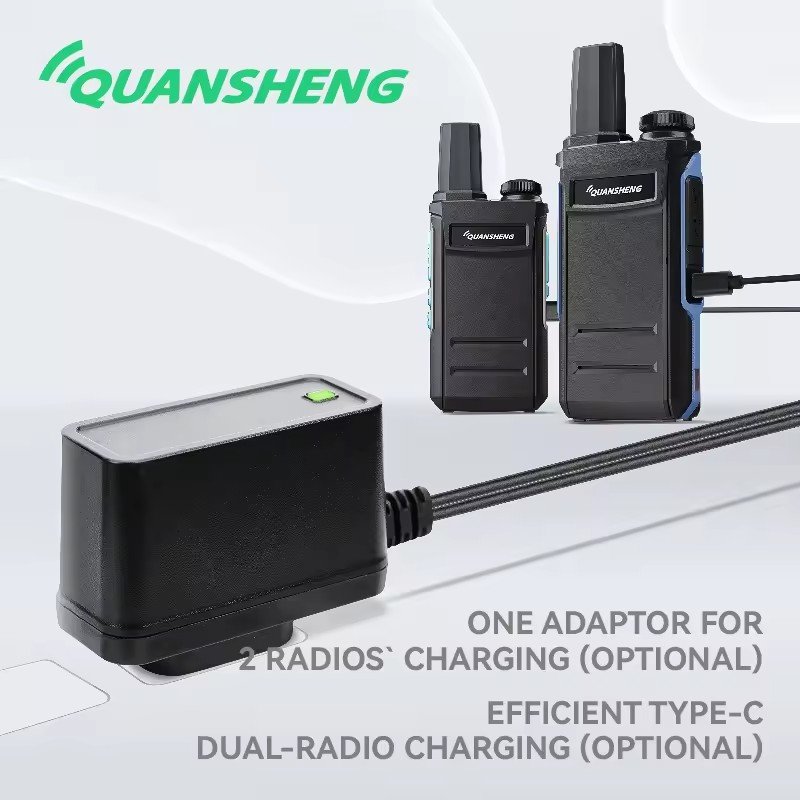 QuanSheng TG-A1 Wireless Long Range Transmitter Professional Black Handheld Walkie Talkie