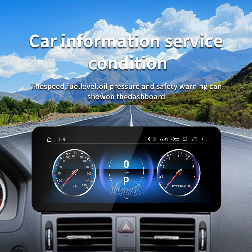 Factory price Android14 car multimedia video player forMercedes Benz C-Class W204 S204 2007-2011wireless carplay Android auto