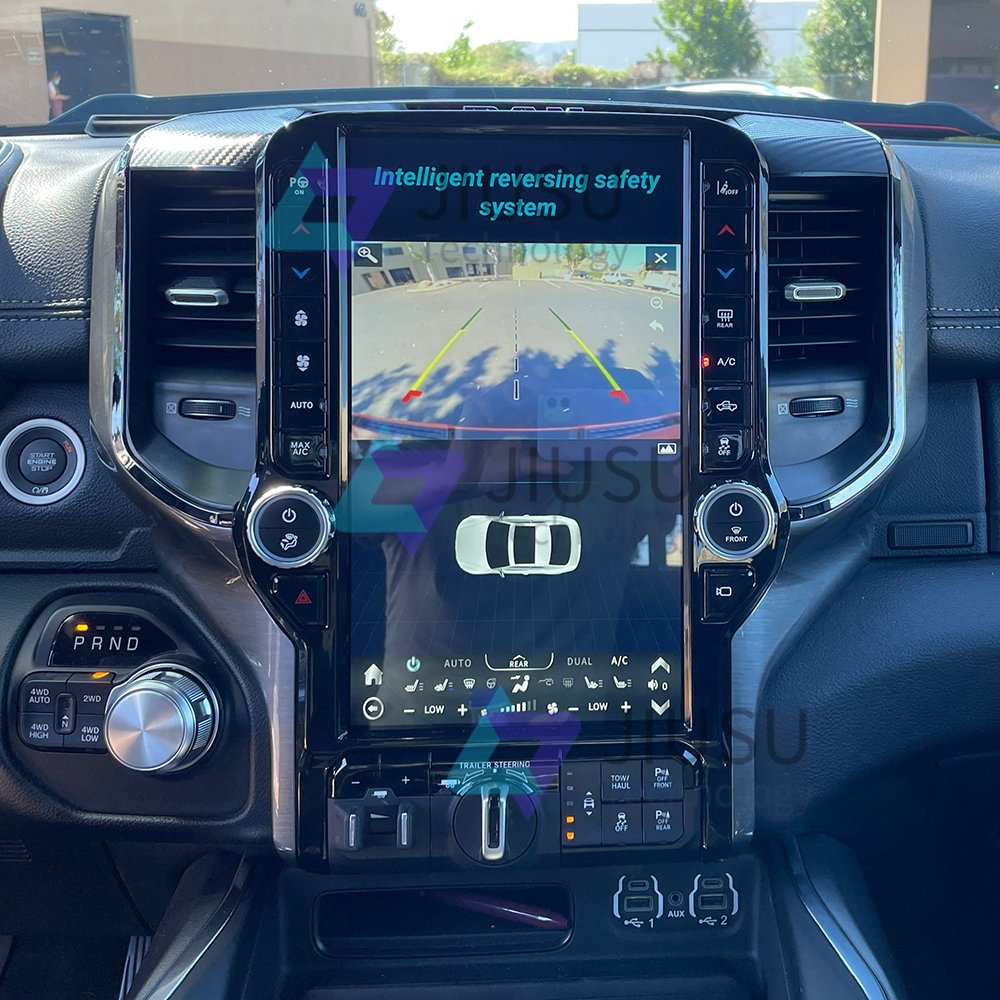 13.6'' Vertical Touch Screen Android Car Radio GPS Navigation DVD Player Stereo Multimedia Audio System for Dodge Ram 2019-2021