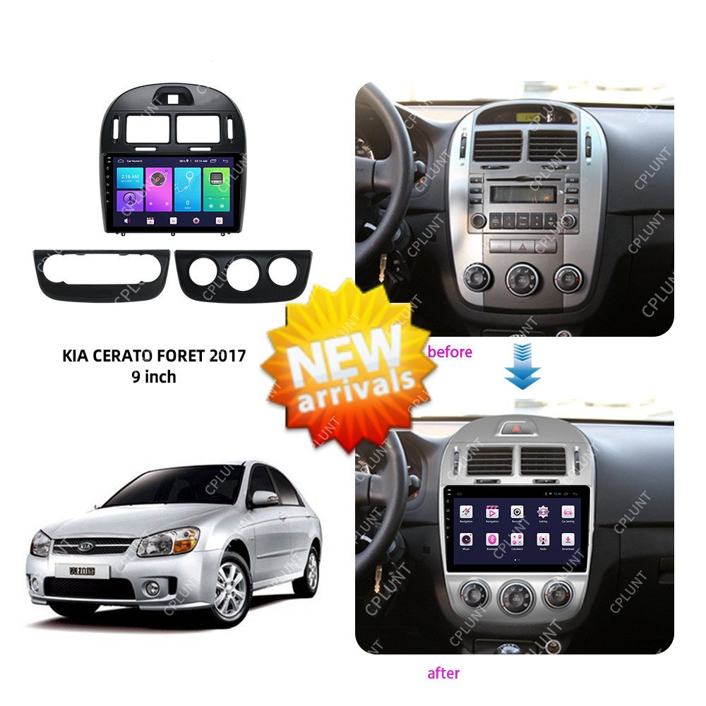 Car DVD Player Frame FOR KIA CERATO FORTE 2017+ 10INCH Touch screen Android radio Farme stereo