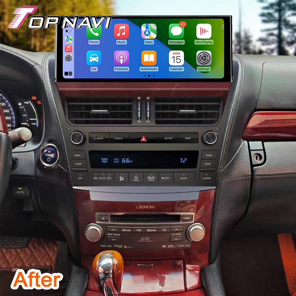 12.3inch Screen Android Car Radio for LEXUS LS460-600 2006 - 2012 Amplifier Multimedia DVD Player GPS Navigator Head Unit Stereo