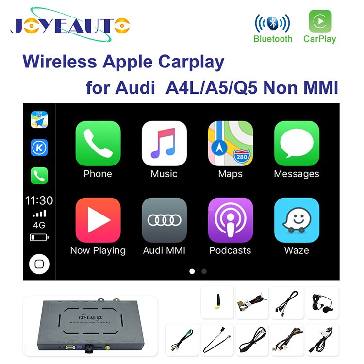 Without MMI Carplay Ios Wireless Apple Carplay Android Auto Joyeauto for Audi 2010-2016 Usb Portable 4k Original Universal