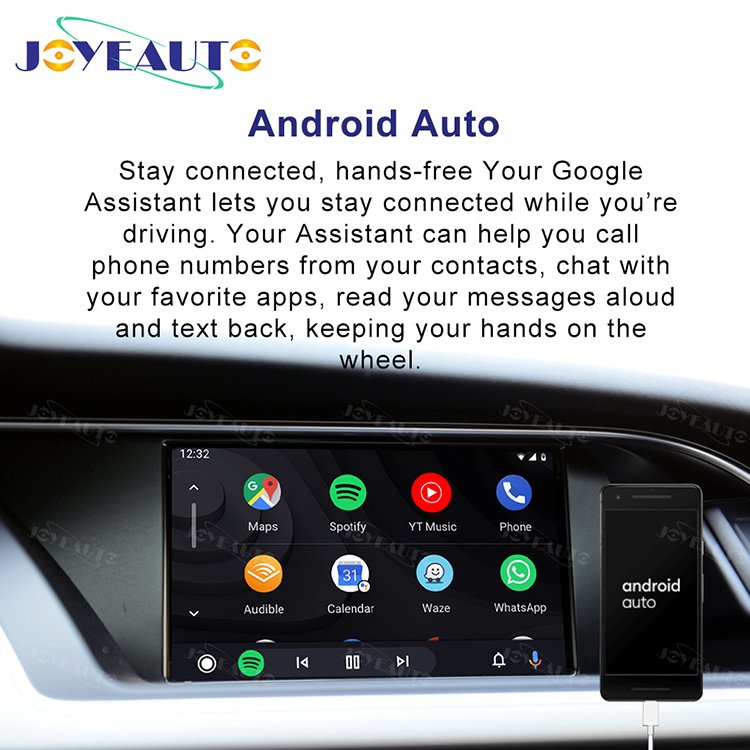 Without MMI Carplay Ios Wireless Apple Carplay Android Auto Joyeauto for Audi 2010-2016 Usb Portable 4k Original Universal