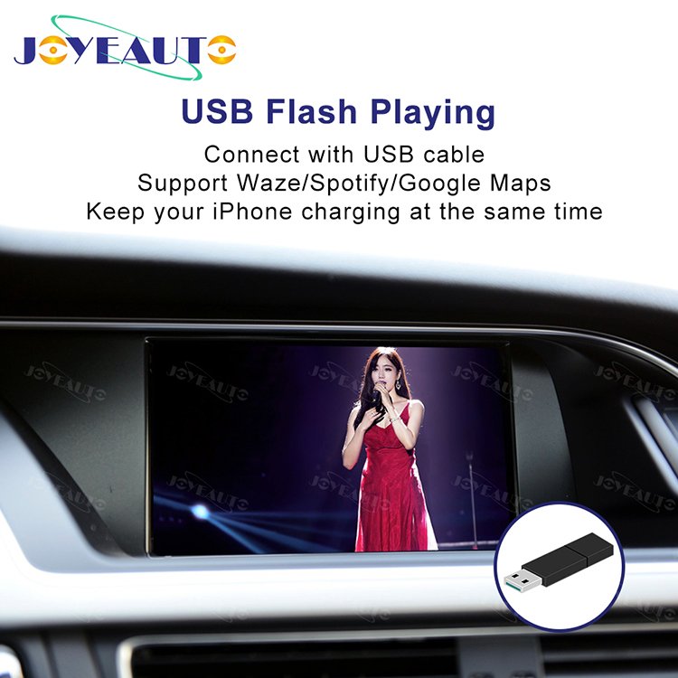 Without MMI Carplay Ios Wireless Apple Carplay Android Auto Joyeauto for Audi 2010-2016 Usb Portable 4k Original Universal