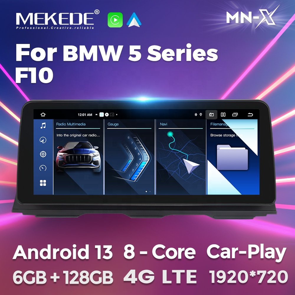 MEKEDE MNX 12.3" Android13 1920*720 4G/WIFI DSP touch screen car radio for BMW 5 Series F10