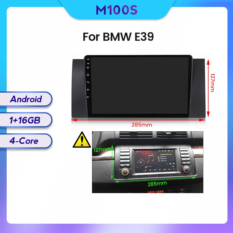Mekede Android Auto wireless car auto radio for BMW X5 E39 E53 audio radio car multimedia system 4G LTE WIFI BT IPS