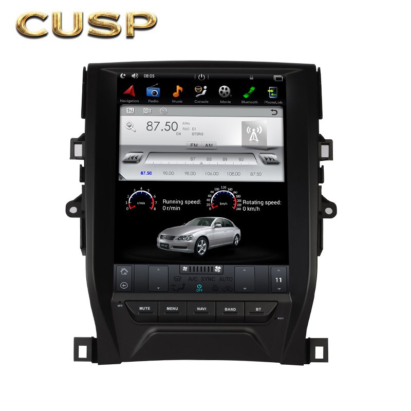 12.1'' 4G+32G Car Screen Android 11 GPS Navigation Radio with HD Screen WIFI Carplay Video Player for TOYOTA REZI /MARK 2011-
