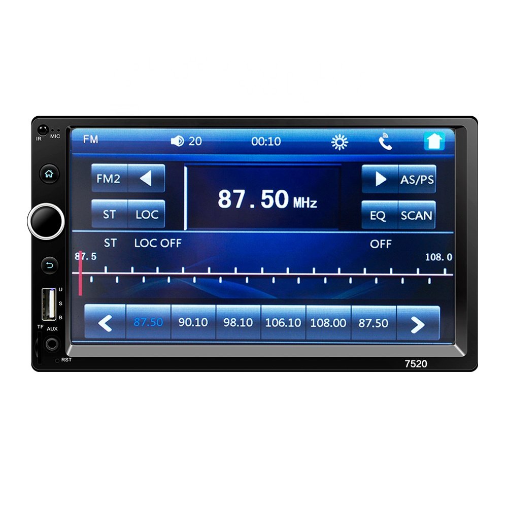 New Selling 2 Din 7 inch Touch Screen Car MP5 Player For Radio FM\BT\USB\TF card Music 7520