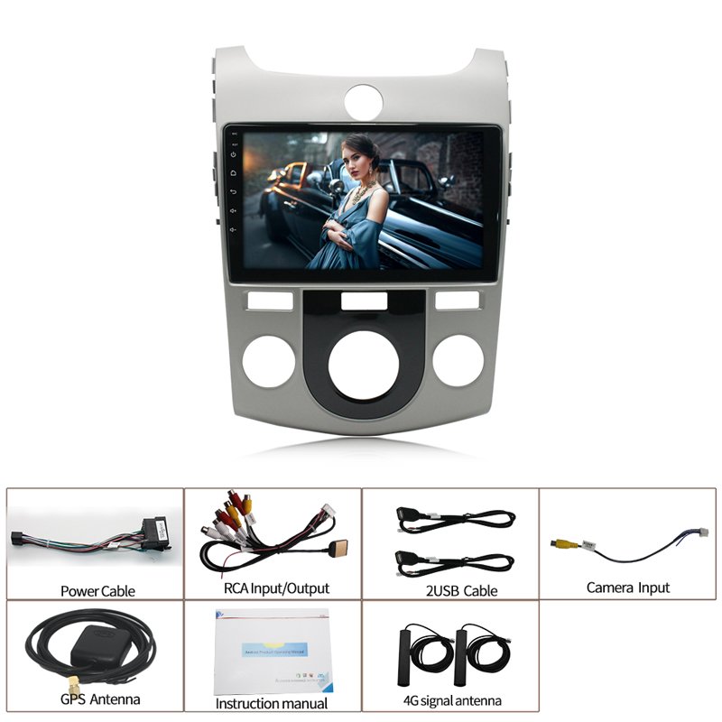 9 Inch Android 10 car autoradio audio system GPS navigation car multimedia stereo for KIA Freddy Manual car video dvd player