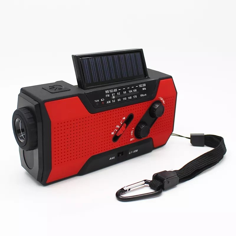 Factory Wholesale Emergency Portable Hand Crank Led Flashlight Radio Am Fm Solar Radio