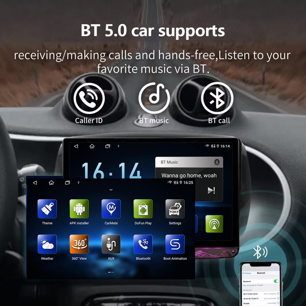 8581 Android Car Player 4+64gb 11.5 Inch 8 Core Android Auto Carplay Screen Car Stereo Video Player Autoradio Gps Wifi Bt Fm