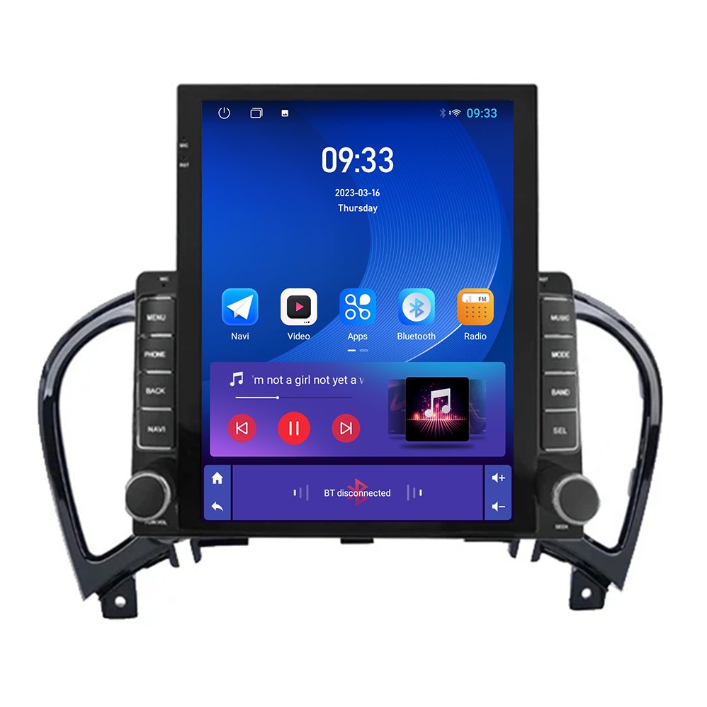 9.7'' Inch Android dvd Car Radio for Nissan Juke 2010-2014 Tesla Vertical Screen Multimedia Stereo with Carplay