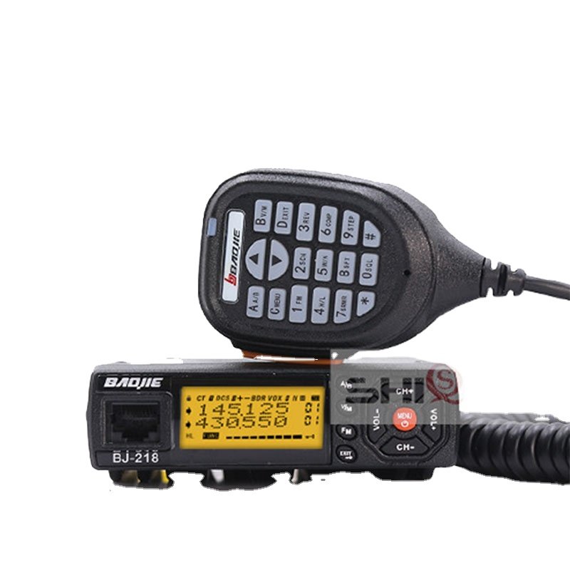 Baojie BJ-218 Radio Station 25W Intercom System Wireless Dual Band Mobile Car Radio Baojie 218 Walkie Talkie Long Range