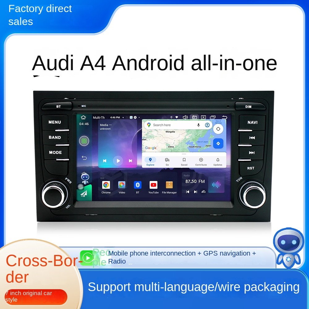 Large LCD Screen Android 11 All-in-One Machine Wireless CarPlay Radio GPS Stereo Reversing Image 1-Year Warranty for Audi A4