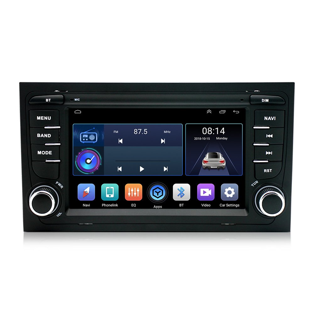 Large LCD Screen Android 11 All-in-One Machine Wireless CarPlay Radio GPS Stereo Reversing Image 1-Year Warranty for Audi A4