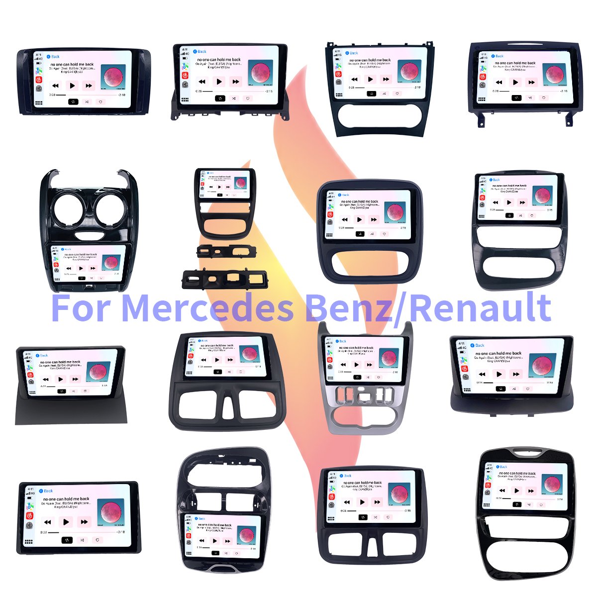 Universal 1 Din 2 Din 7'' 9'' 10'' Ips Touch Screen Gps Wifi Rear Camera Android Car Dvd Radio Android 10 Mp5 Player