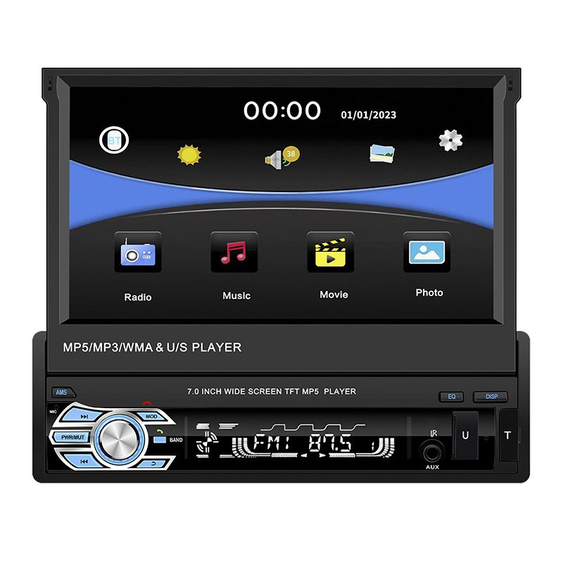 1 Din 7" Android Stereo Ram 4gb 64gb Rom Bt Fm Dsp Radios Para Autos Multimedia Video Car Dvd Player 10 Inch Car Android Player