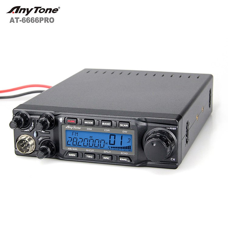 Anytone Original 80Watt CB Radio AT-6666PRO SSB Vehicle Mounted Cb Transceiver High Power radio