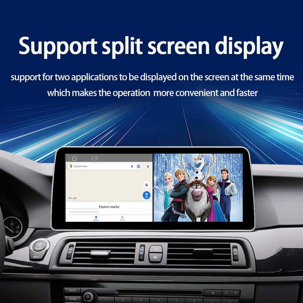 LELV 12.3" 8 Core Android 14 Carplay Navigation Radio Multimedia no DVD PlayerFor 2011-2017 for BMW 5 Series F10 F11