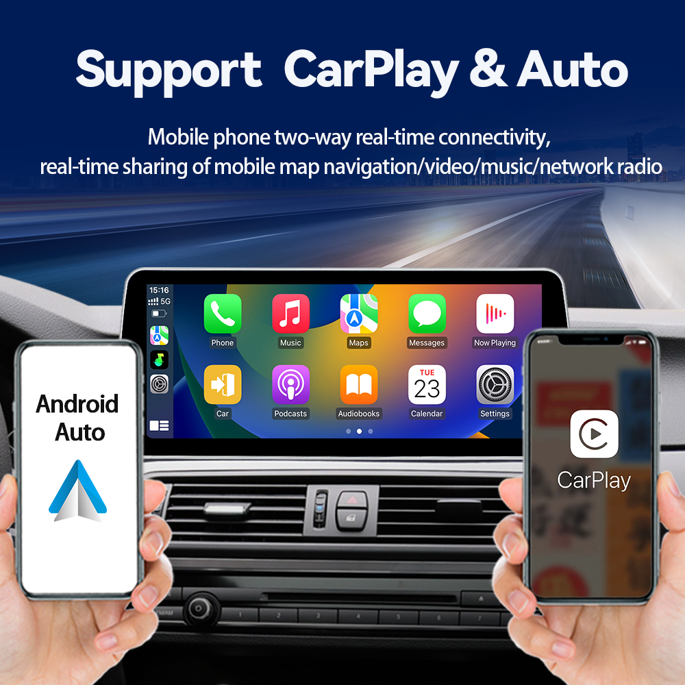 LELV 12.3" 8 Core Android 14 Carplay Navigation Radio Multimedia no DVD PlayerFor 2011-2017 for BMW 5 Series F10 F11