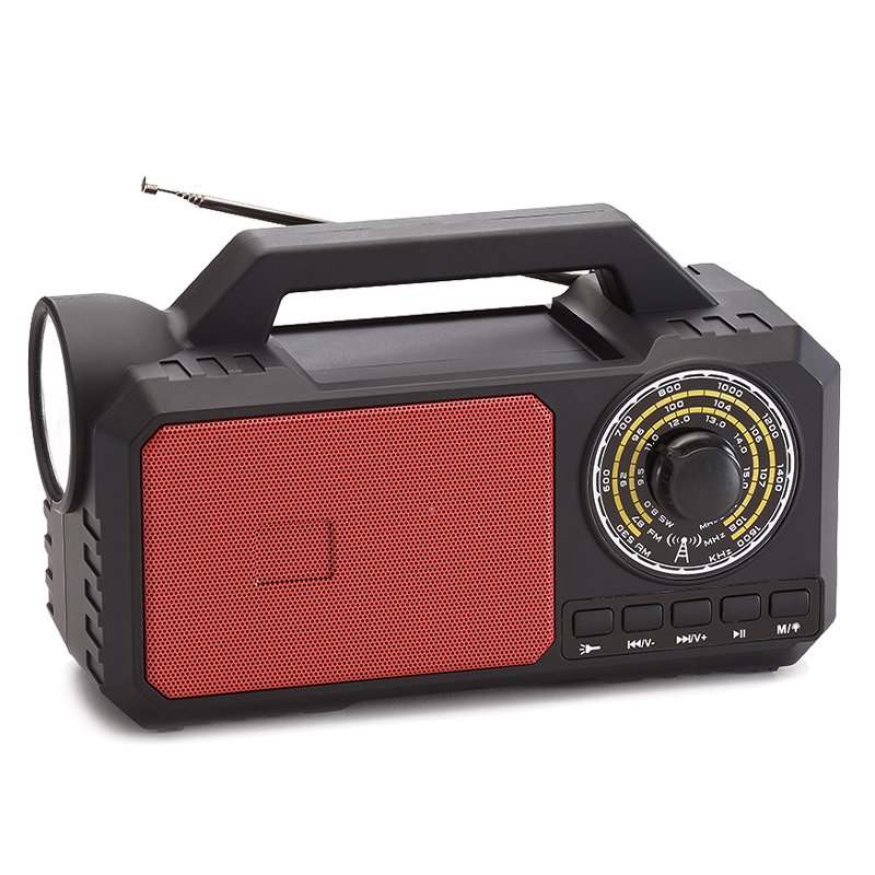 Home Portable FM AM SW radio with Lithium battery Support USB TF Card Play other radio with Solar panel
