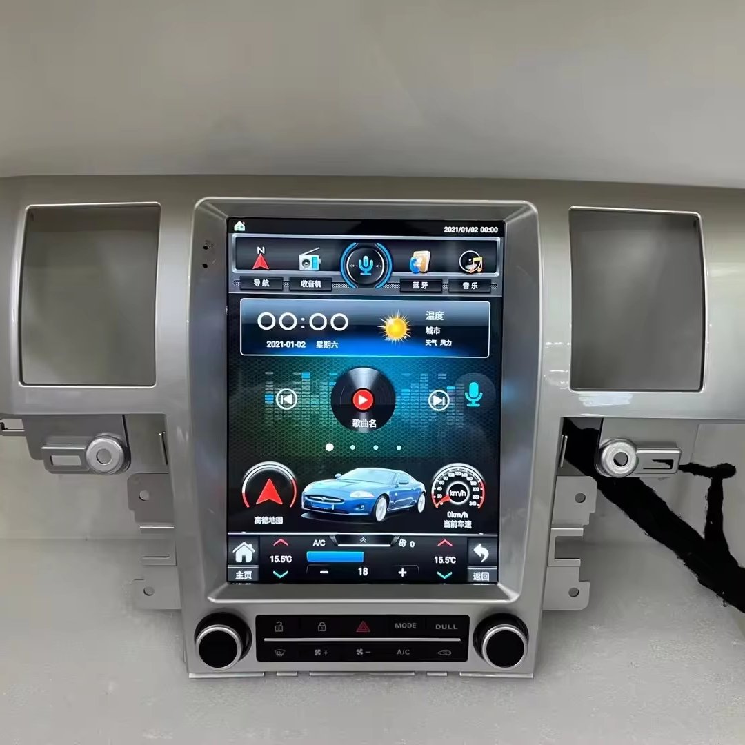 10.4" Tesla Screen Car Radio Video Stereo Carplay Android 12 For Jaguar XF 2004-2015 GPS Navigation Audio Head Unit DSP