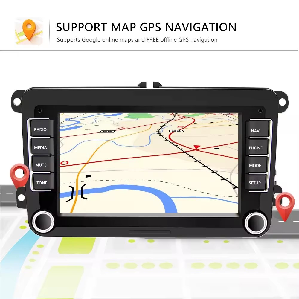 Android Car Radio Carplay Android Auto 7" Autoradio GPS BT FM RDS for Volkswagen/VW/PASSAT/POLO/GOLF 5 6/TOURAN