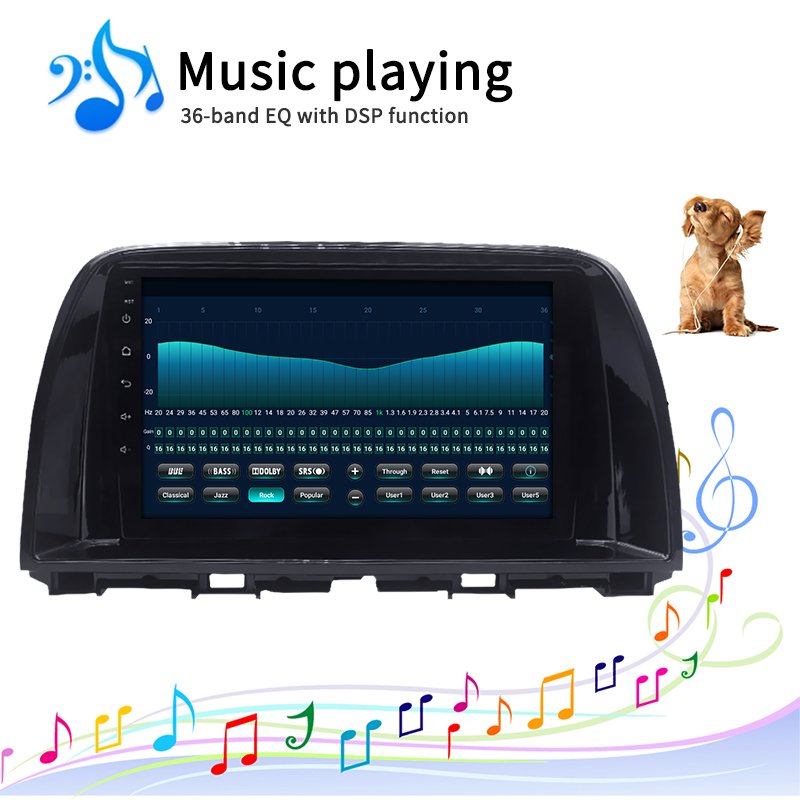 4G +64G QLED 4G LTE Carplay Android 10 Car Radio Multimedia Video Player GPS For Mazda CX-5 2012-2017 Navigation