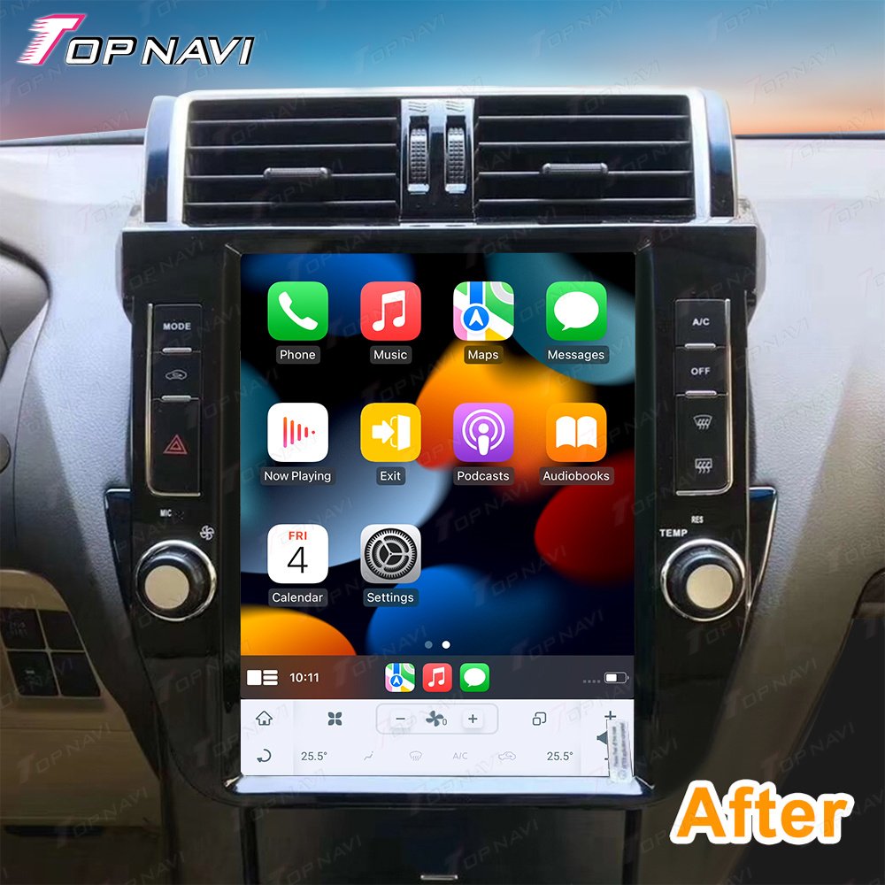 12.1 Inch Car Radio GPS Multimedia Player For Prado 150 2010 2011 2012 2013 Android Auto Stereo , Car Electronics Music Audio