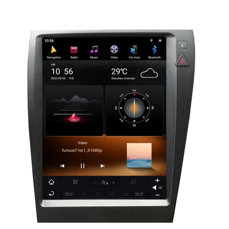 RoadNavi Tesla style Android 11 Car radio for Lexus ES240 ES350 2006-2012 Car Multimedia Player Wireless Carplay 4G