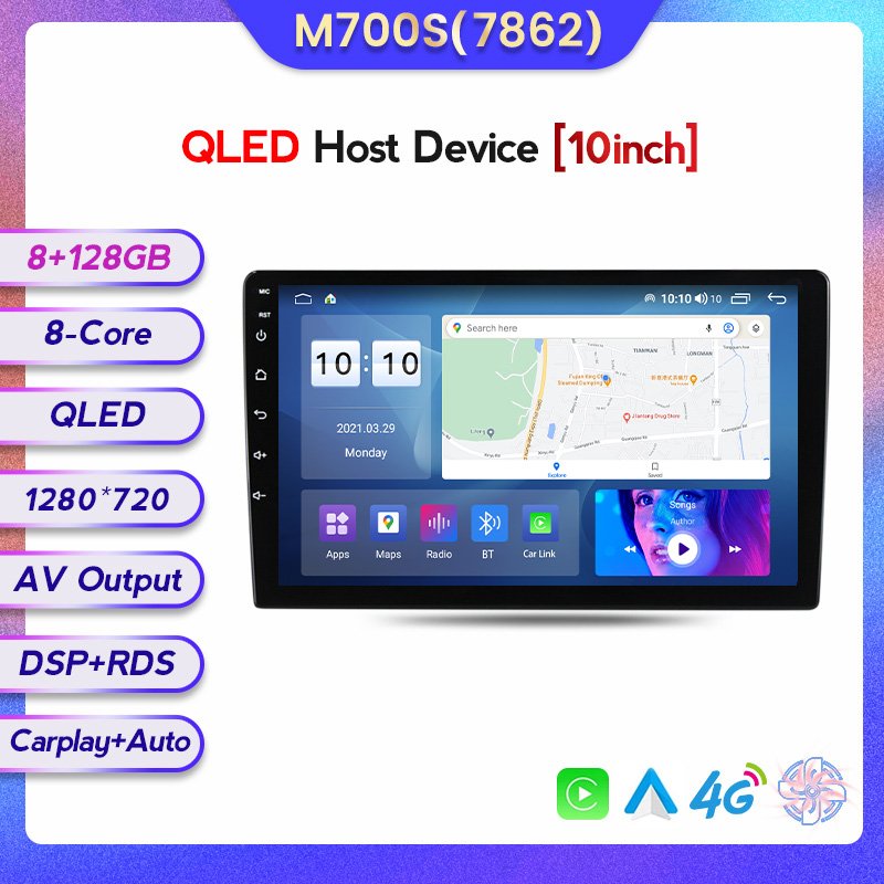 Mekede Android Auto 8+128G car radio for all model car universal host car video for Honda Hyundai VW Suzuki Toyota AM FM