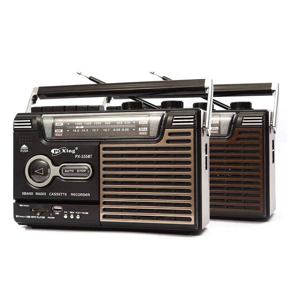 available PX-333BT Multi-band radio Multi-function high volume antique tape player Bluetooth radio recorder