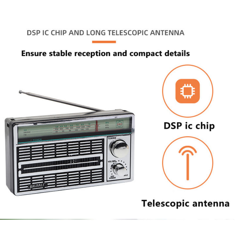 Portable AM FM Retro Radio, Transistor Radios with Loud Speakers, Suitable for Indoor Outdoor Use, Mini Vintage Radio Gifts