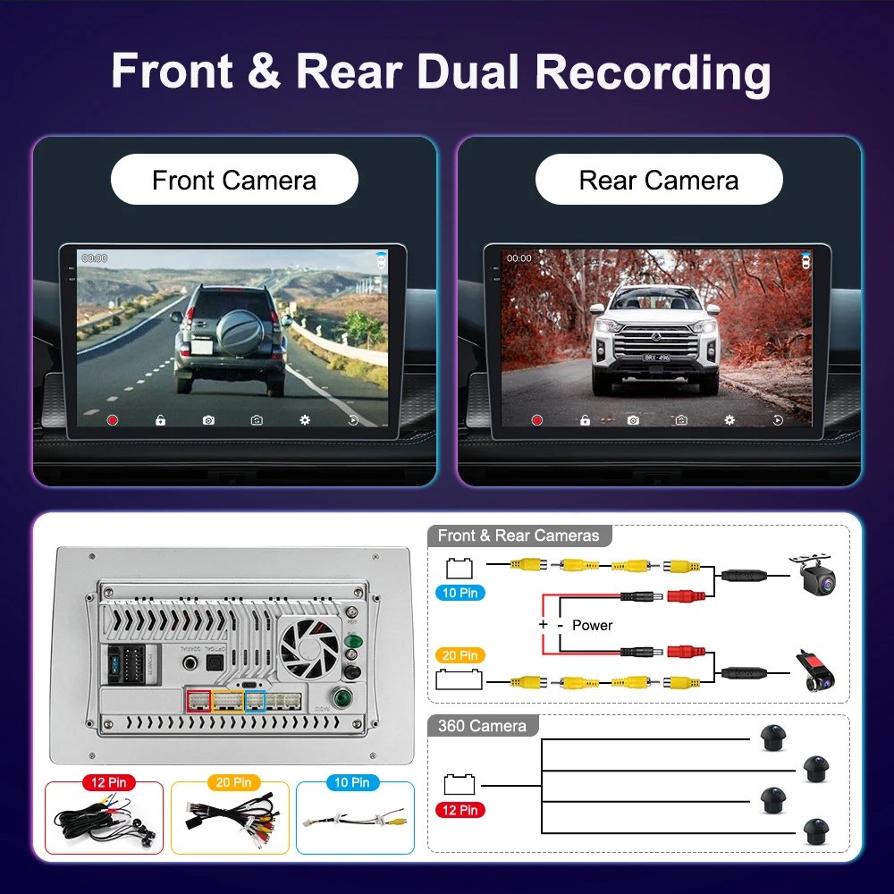 Topnavi Android 13 UIS 7870 3D real-time dynamic driving Car GPS Navigator 9.5/10.26 Inch Radio Stereo Audio Universal host