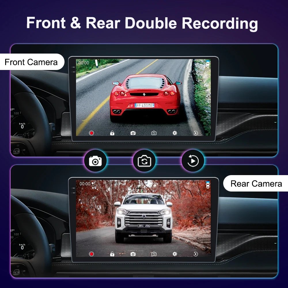 Topnavi Android 13 UIS 7870 3D real-time dynamic driving Car GPS Navigator 9.5/10.26 Inch Radio Stereo Audio Universal host